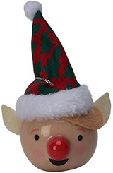 Widdop LED elf Christmas baubles set of six