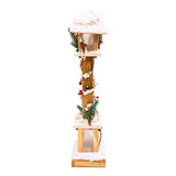 The Christmas Workshop 60cm LED snow-topped wooden lamppost