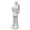 Febland White Ceramic Wedding Couple Figurine, Small