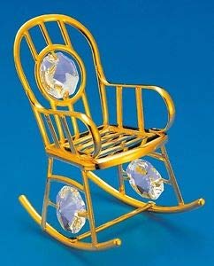 24k GOLD PLATED ROCKING CHAIR