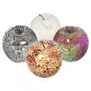 New Mosaic Mirrored Silver Coloured Apple Without Leaf