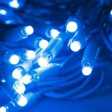 Cinter 54 blue LED connectable icicle lights