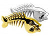 Febland gold chrome ceramic funky fish ornament – 41cm