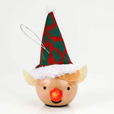 Widdop LED elf Christmas baubles set of six