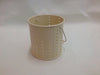 Garden King cream metal bucket tealight holder with small holes