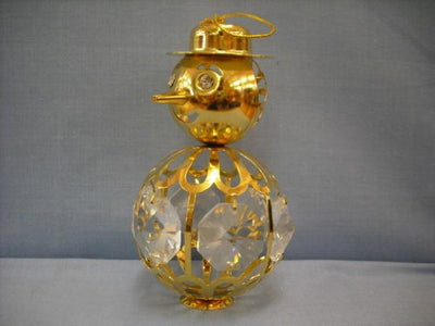 HARTES 24k GOLD PLATED LARGE SNOWMAN