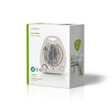Nedis 2000W portable fan heater – white