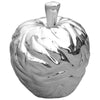 Febland silver chrome ceramic apple ornament – 17cm