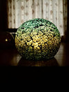 Battery Operated Glass Mosaic Tealight Balls (GREEN)