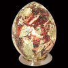 Mosaic Egg Lamp Gold and Crimson