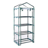 GardenKraft four-tier mini greenhouse with clear PVC cover