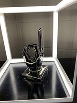 Febland silver ceramic OK hand sculpture