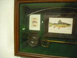 Rustic fisherman fishing wall art display