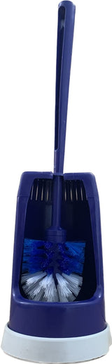 Toilet brush and holder set with water tray in assorted colours