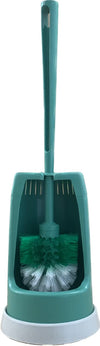 Toilet brush and holder set with water tray in assorted colours