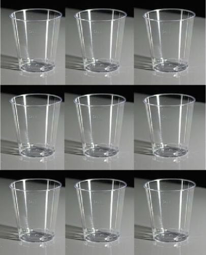 Kingfisher Catering pack of 32 clear 30ml reusable shot glasses
