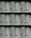 Kingfisher Catering Pack of 32 x 30ml Strong Clear Plastic Reusable Jelly Shot Glasses