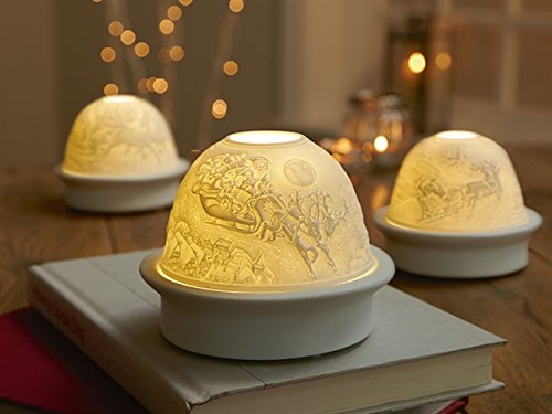 Premier Decorations 12cm assorted ceramic tealight holder
