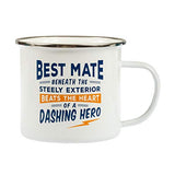 History & Heraldry Carl pre-printed enamel camping mug