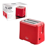 Quest red 2-slice toaster with variable browning