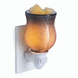 CANDLE WARMERS ETC Pluggable Fragrance Warmer- Decorative Plug-in for Warming Scented Candle Wax Melts and Tarts or Essential Oils, Obsidian Glass