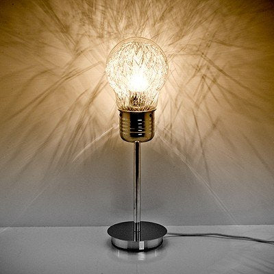 Febland clear glass giant bulb table lamp