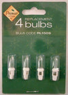 Premier RL1509, 4 X Spare Christmas Light Bulbs White