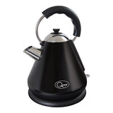 Quest 1.7L black pyramid cordless kettle