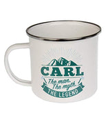 History & Heraldry Carl pre-printed enamel camping mug