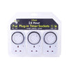 Benross digital plug-in timer with 13A UK socket