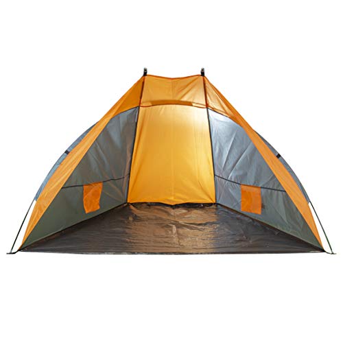 Milestone grey pop-up beach tent with UV50+ protection