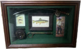 Rustic fisherman fishing wall art display