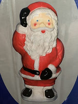 Red blow-mould Santa Christmas decoration