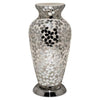 Mosaic Glass Vase Lamp - Mirrored Flower