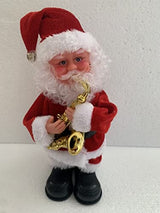 27cm animated musical Santa with saxophone