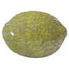 Green mosaic glass lemon ornament 9cm