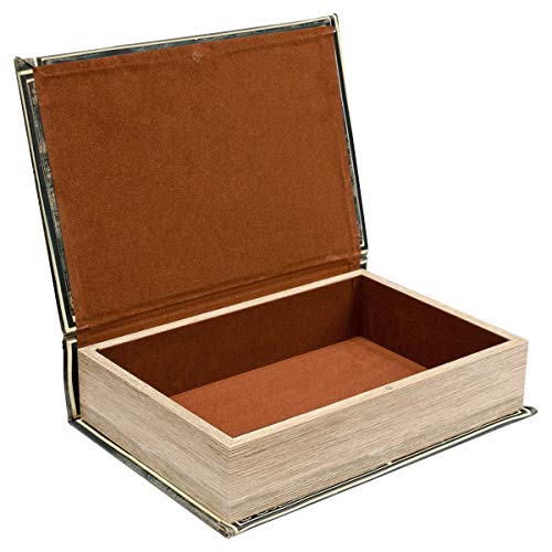 Mirrored floral storage book box with rose design