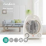 Nedis 2000W portable fan heater – white