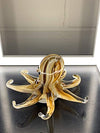 Febland Mini Glass Octopus Paperweight Ornament, Yellow, Small