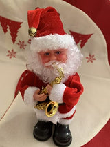 27cm animated musical Santa with saxophone
