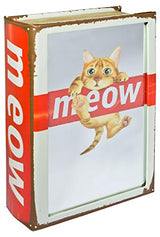 Red mirrored Meow Cat storage book box