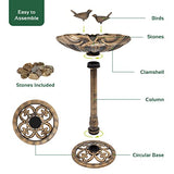 GardenKraft freestanding weatherproof bird bath