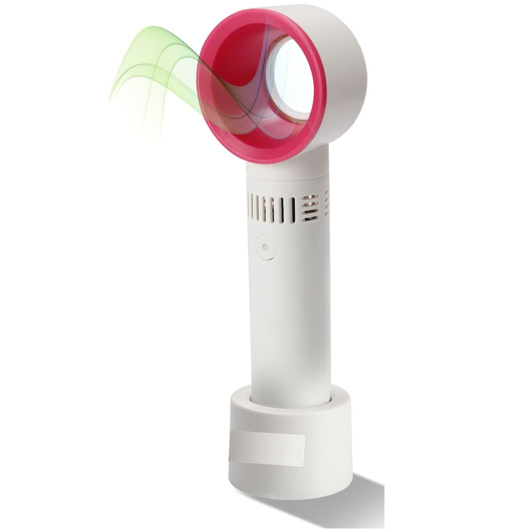 MyGarden USB rechargeable bladeless fan – white and red