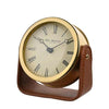 William Widdop gold mantel clock on stand