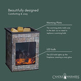 Candle Warmers Etc. Hearthstone grey fireplace fragrance warmer