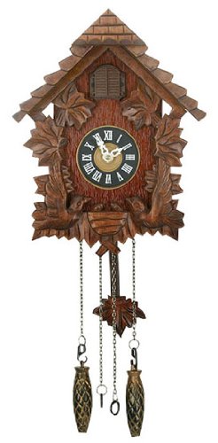 Black Forest Design Small Wooden Cuckoo Clock - 60cm