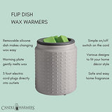 Candle Warmers Etc. Grey Hobnail Flip Dish wax melt warmer