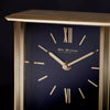 WM.Widdop. Gold Mantel Clock Navy Face - W2940