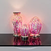 Mosaic Glass Egg Table Lamp - Rose Deco Lighting - Includes E27 LED Bulb - Bedroom Lamp