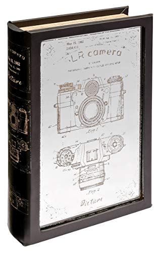 Mirrored camera storage book box vintage photography design